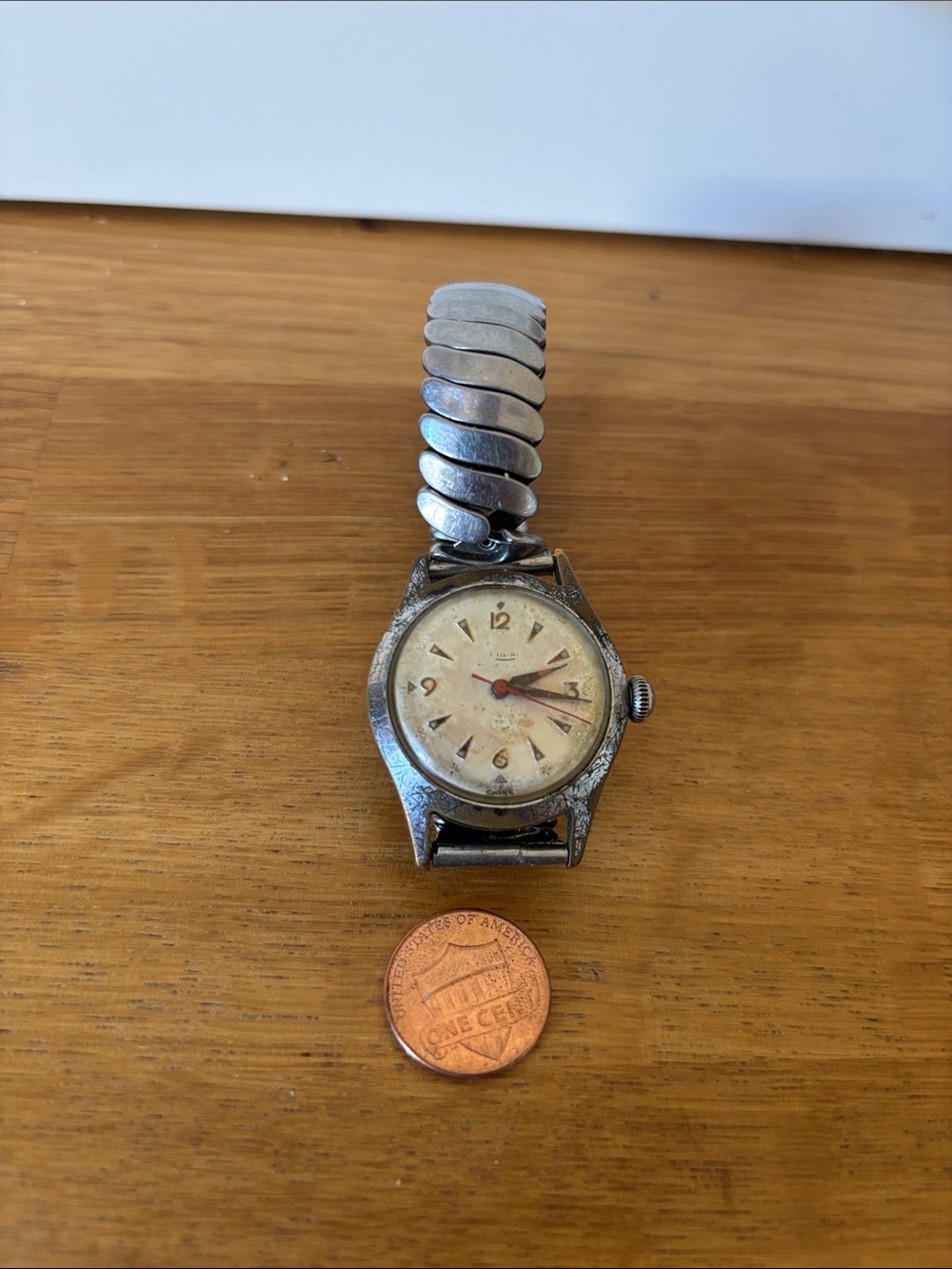 Vintage Effem F M Fritz Meyer Swiss Watch Silver-Tone Wristwatch - Silver
